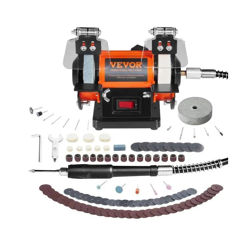 3in Jewelry Polisher Buffer Brushless Adjustable Speed Mini Multi-purpose Bench Grinder Polishing Machine for Gemstones