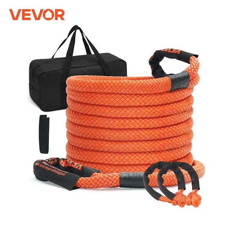 20/30ft Car Towing Rope Off Road Snatch Tow Strap of Rescue Recovery Resistant Which Rope for Jeep Car Truck ATV Tractor