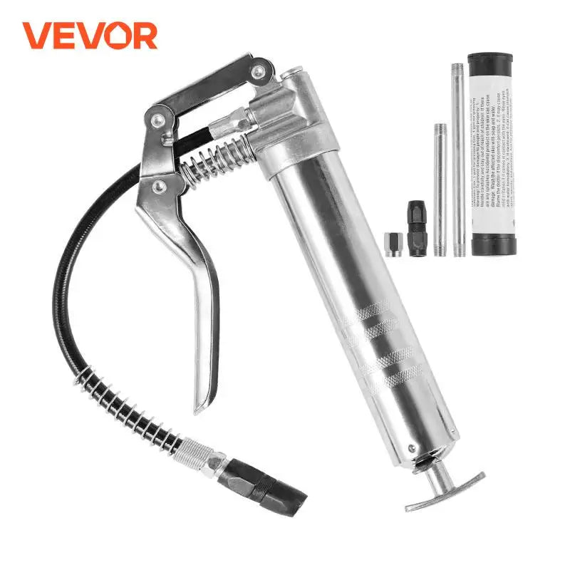 3500PSI Grease Gun Mini Pistol Grip Gun Set Syringe for Oil And Car Lubrication SUV Trucks with Flexible Extension Hose