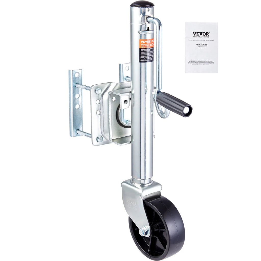 Boat Trailer Jack, Bolt-on Trailer Tongue Jack Weight Capacity 1000/1500/2000 lbs,w/ PP Wheel & Handle for lifting Trailer