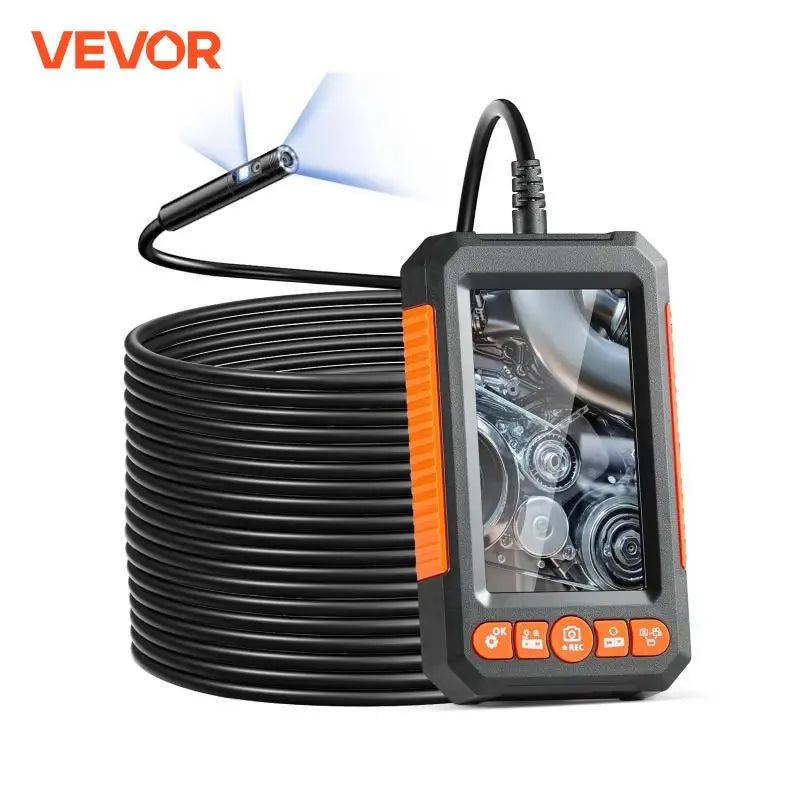 Endoscope Camera Dual Lens Borescope 4.3" Screen 1080P Inspection Camera with LED Lights IP67 Waterproof Camera for Auto