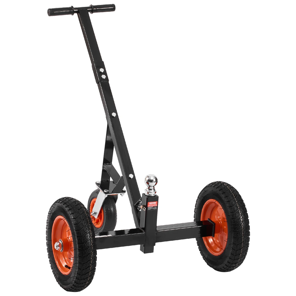 1000/1200lbs Tongue Trailer Dolly Carbon Steel Boat Mover with 16.7in/18in - 22in Height Adjustable for Moving Cargo RVs