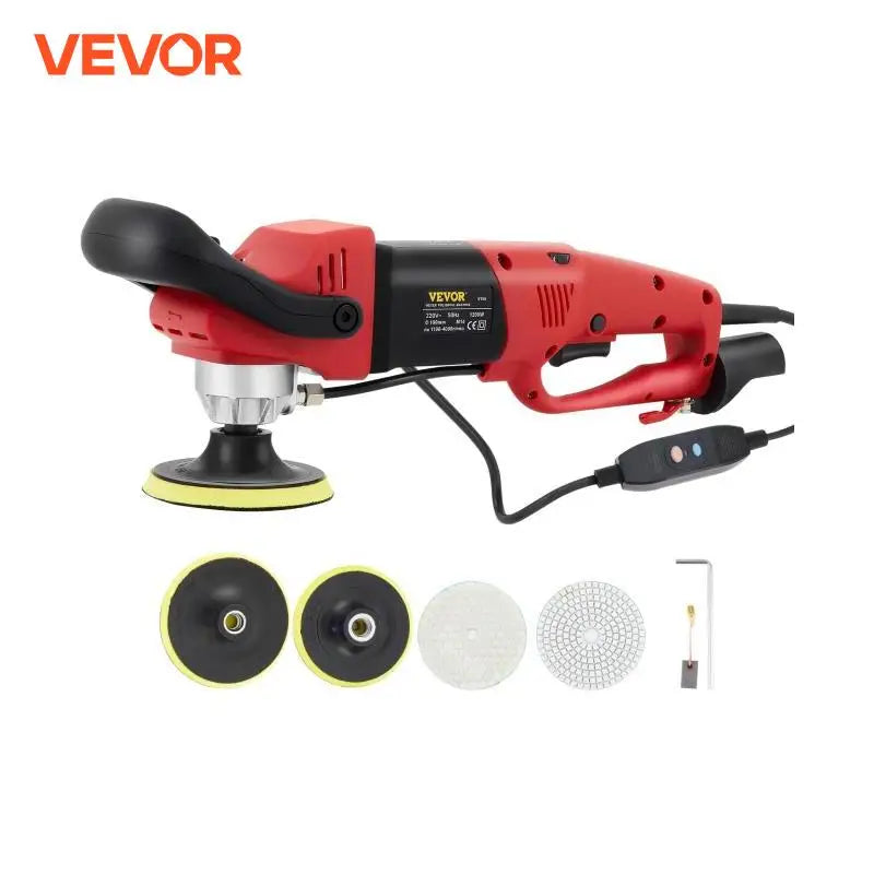 Electric Wet Stone Polisher Grinder Sander Buffing Machine Variable Speed Water Mill for Marble Granite Finish Polishing