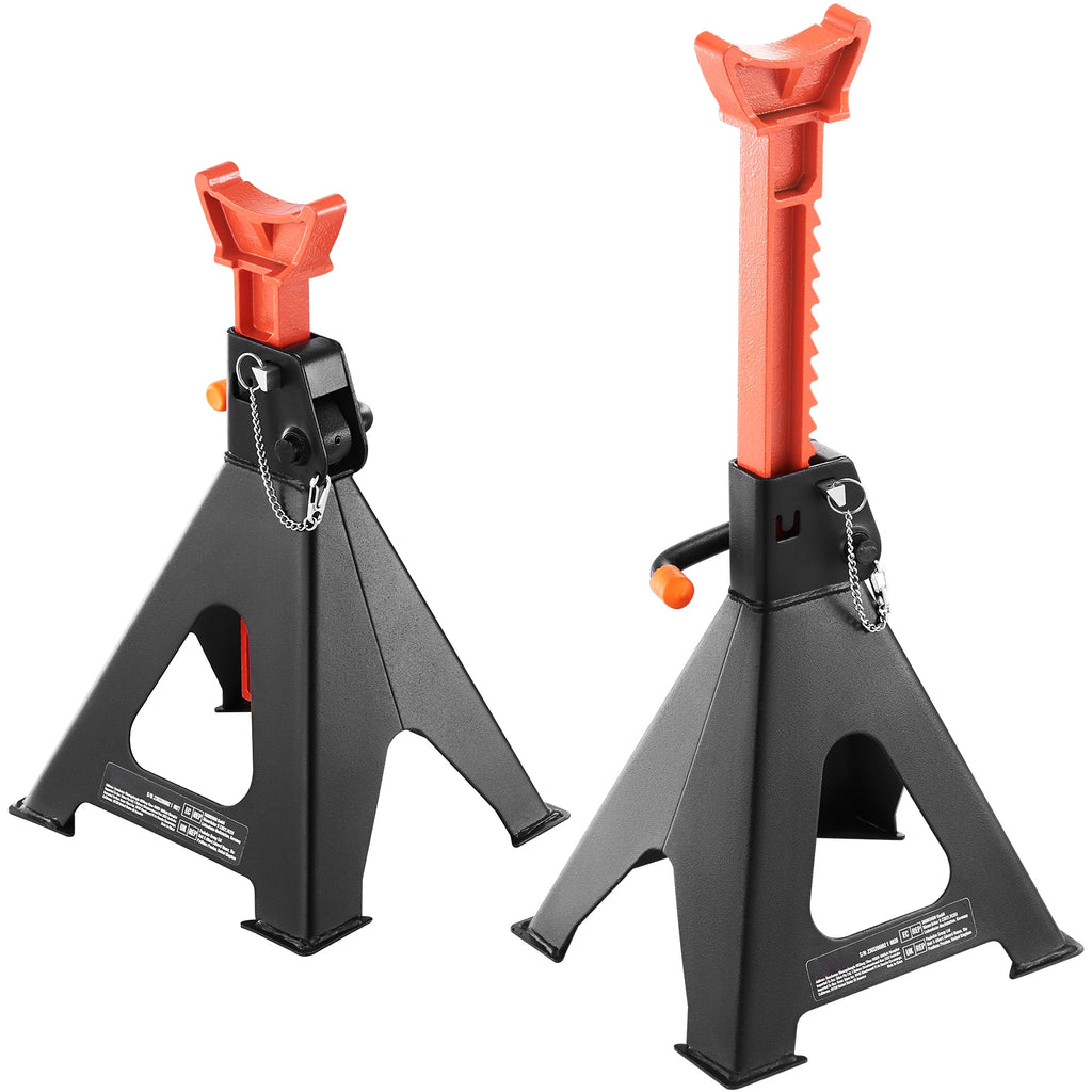1 Pair Jack Stands, 3/6 Ton Capacity Car Jack Stands Double Locking, for lifting SUV, Pickup Truck, Car and UTV/ATV