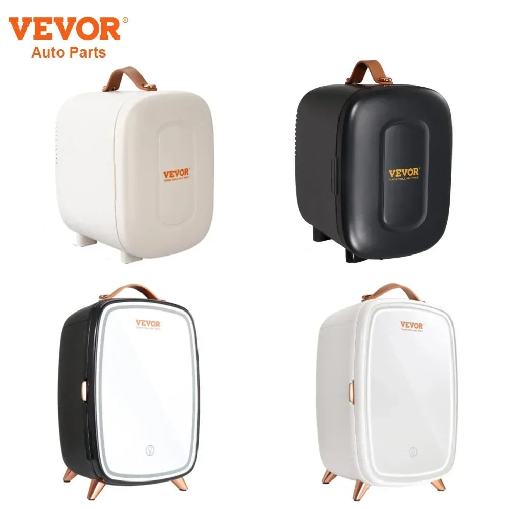 4L 6L 10L 20L Mini Cosmetic Fridge with Mirror, Portable Refrigeration Cooler for Home & Car, Compact Skincare Storage