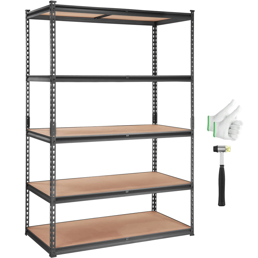 5 Layers Standing Storage Shelving Unit Heavy Duty Organizer Metal Rack for Kitchen Living Room Warehouse Flower Stand
