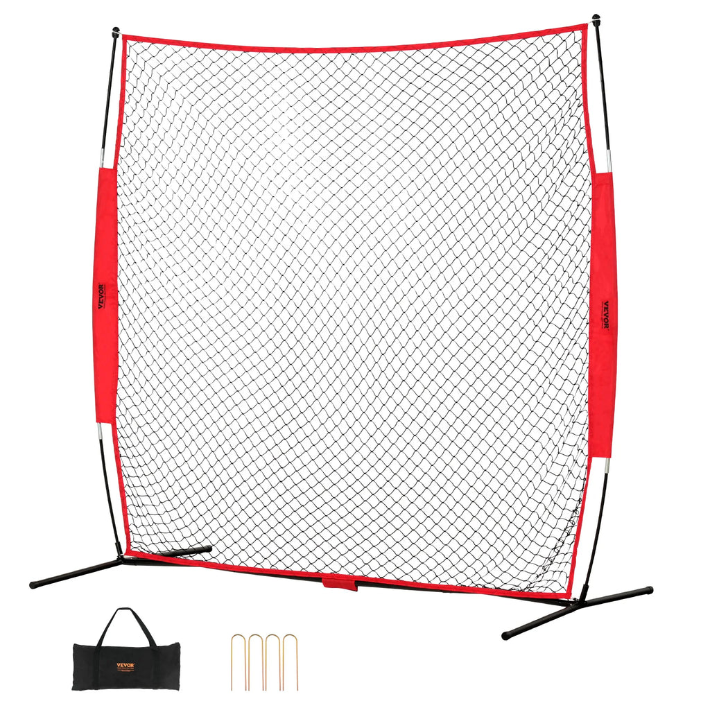 Barricade Backstop Net Ball Sport Barrier Netting Portable Practice Equipment with Carry Bag Protect Screen for Training