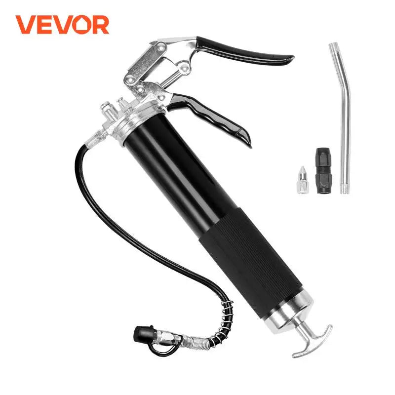 6000PSI Grease Gun Mini Pistol Grip Gun Set yringe for Oil And Car Lubrication SUV Trucks with Flexible Extension Hose