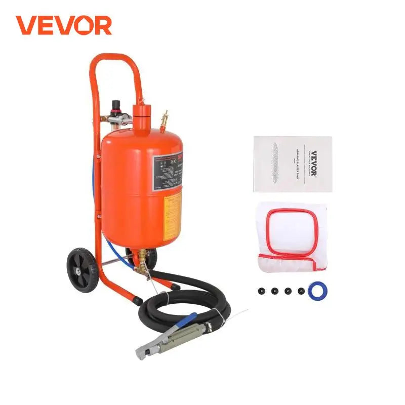 5/10/20 Gallon Sand Blaster 60-110 PSI Portable Air Sandblaster Kit with Oil-Water Separator for Paint Stain Rust Removal