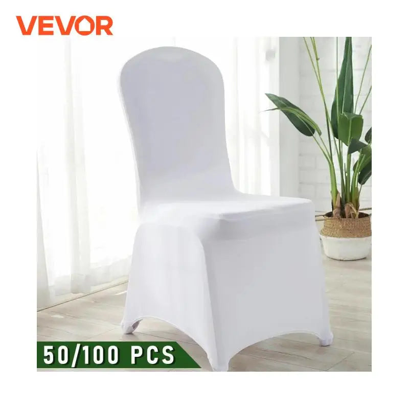 12/30/50/100Pcs Wedding Chair Cover Spandex Stretch Slipcover for Restaurant Banquet Hotel Dining Party White Chair Cover