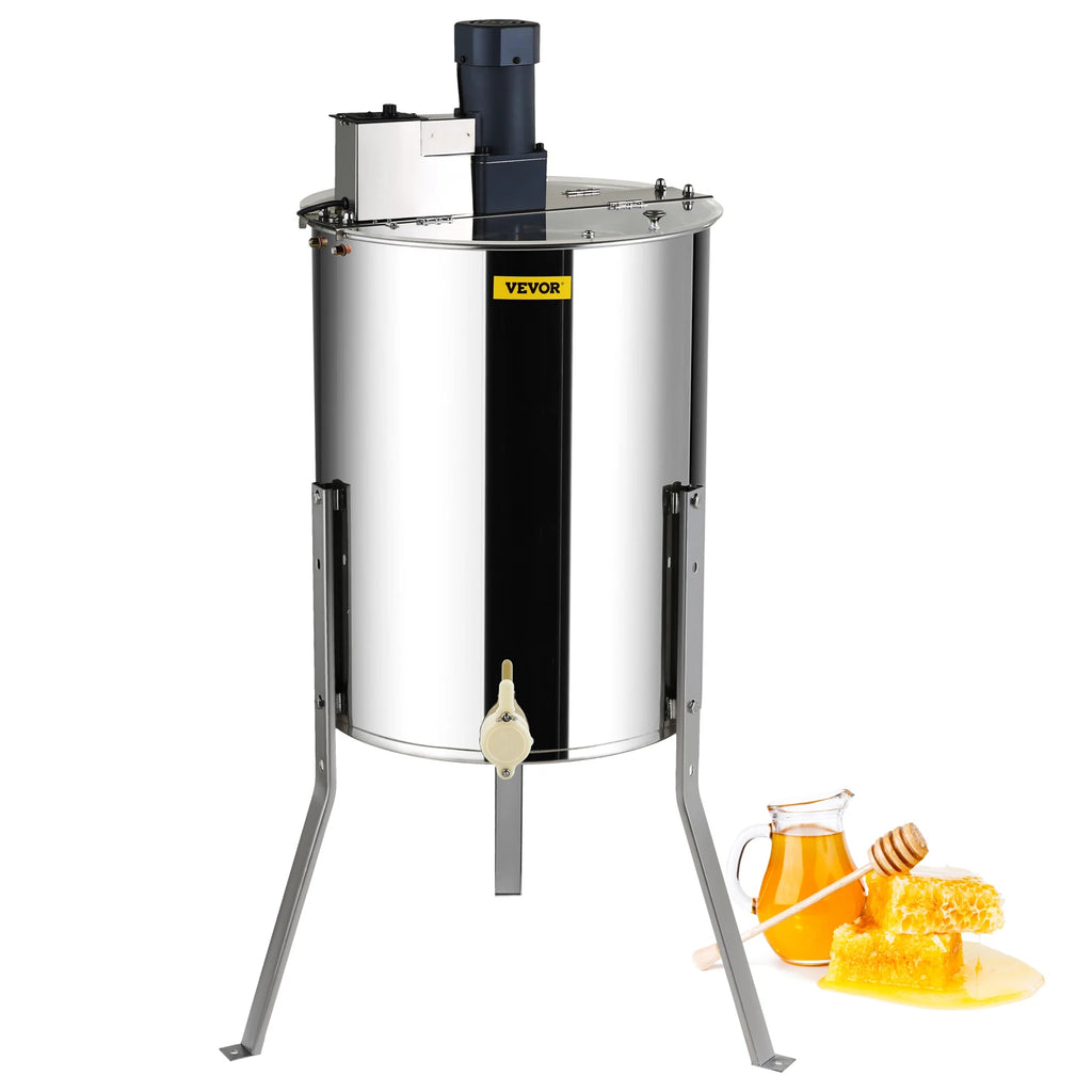 Electric Honey Extractor, 4/8 Frames Honey Spinner Extractor, Stainless Steel Beekeeping Extraction,Honeycomb Drum Spinner