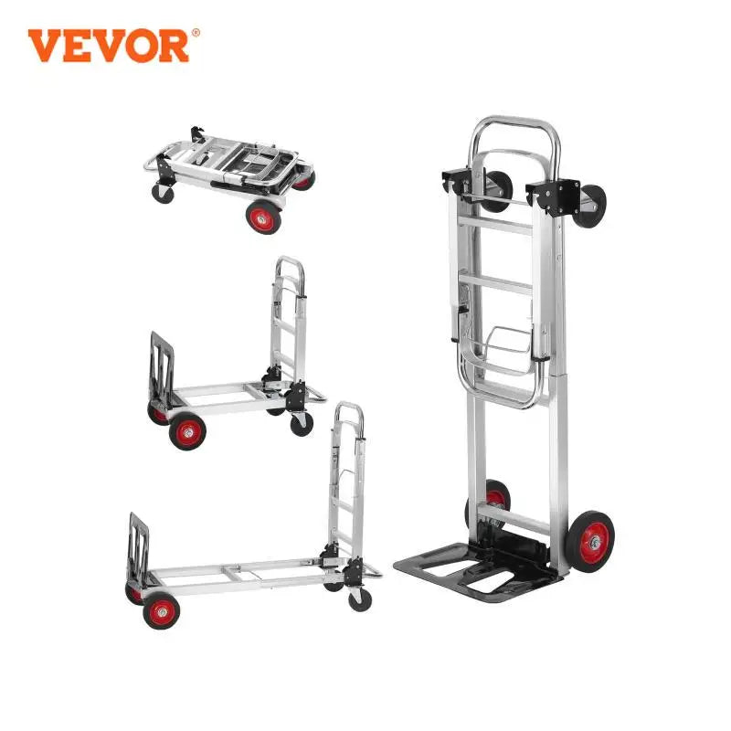 400 lbs Folding Hand Truck Lightweight Dolly with Wheels Foldable Luggage Utility Cart for Transport Moving in Warehouse