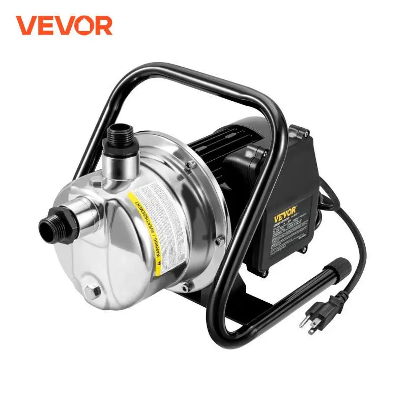 Shallow Well Pump 1.5HP 115V 1200GPH 164 ft Height 87psi Max Pressure Portable Sprinkler Booster Jet Pumps for Irrigation