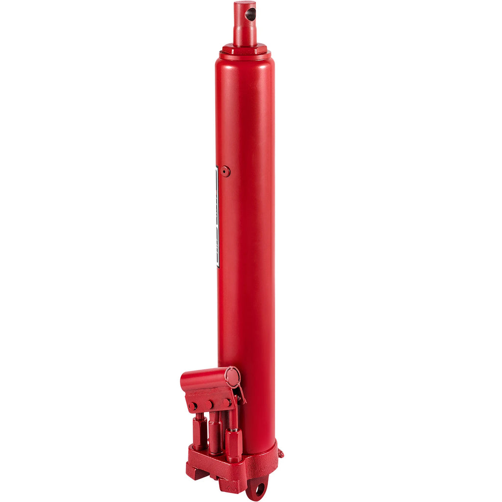 Hydraulic Long Ram Jack 3 Tons/4 Tons Capacity with Single Piston Pump and Clevis Base Manual Cherry Picker w/Handle