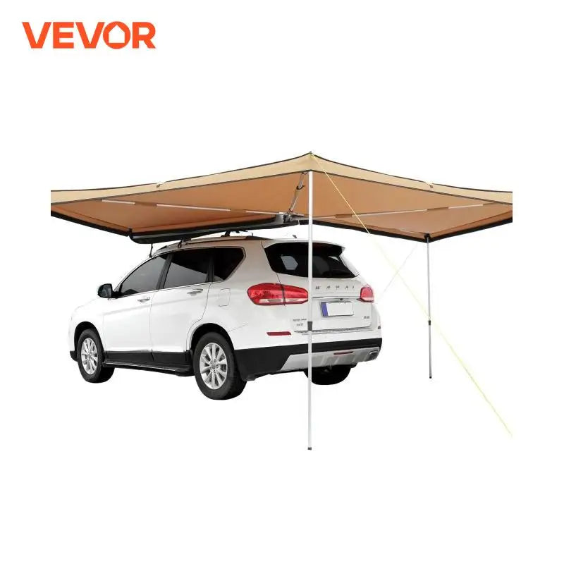 Vehicle Awning  Retractable Car Side Awning Car Awning with Waterproof Storage Bag  Suitable for Truck SUV Van Campers