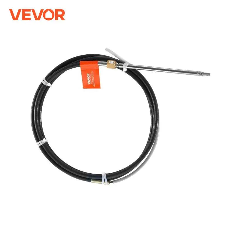 Boat Steering Cable 17 Feet Outboard Marine Rotary Steering Cable 1/2 Ton High Tensile Strength Universal Compatibility