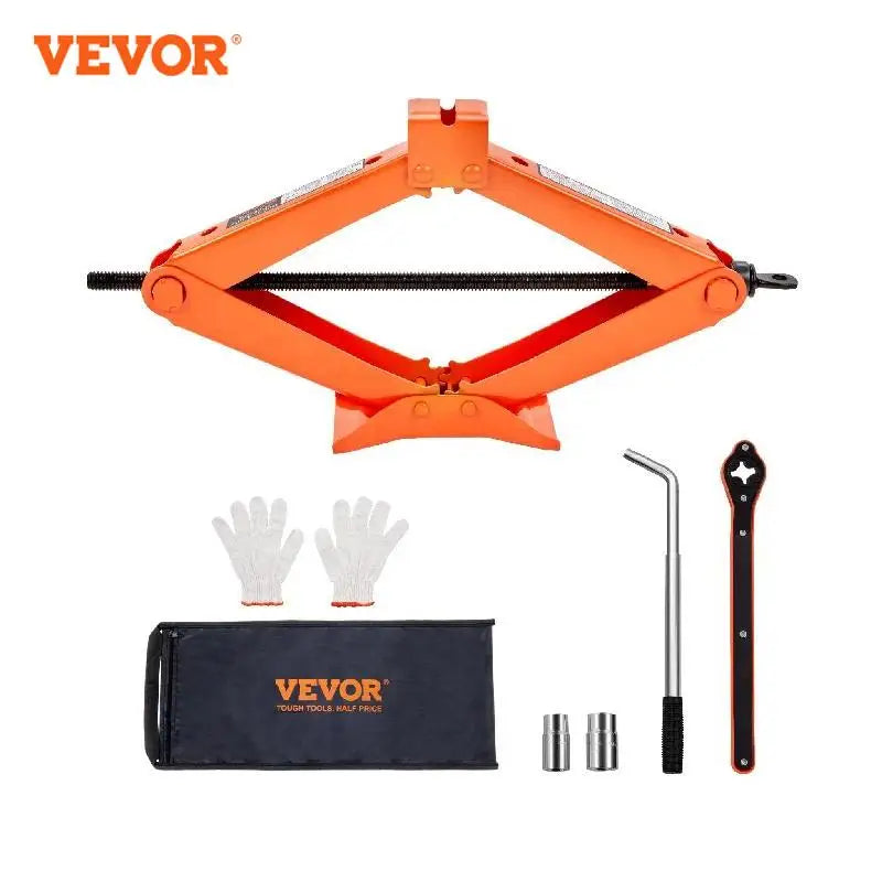 Scissor Jack 2.5 Ton/5512 lbs Scissor Car Jack 3.7"-17.1" Lifting Range Scissor Lift Jack Portable Tire Jack for Car Truck