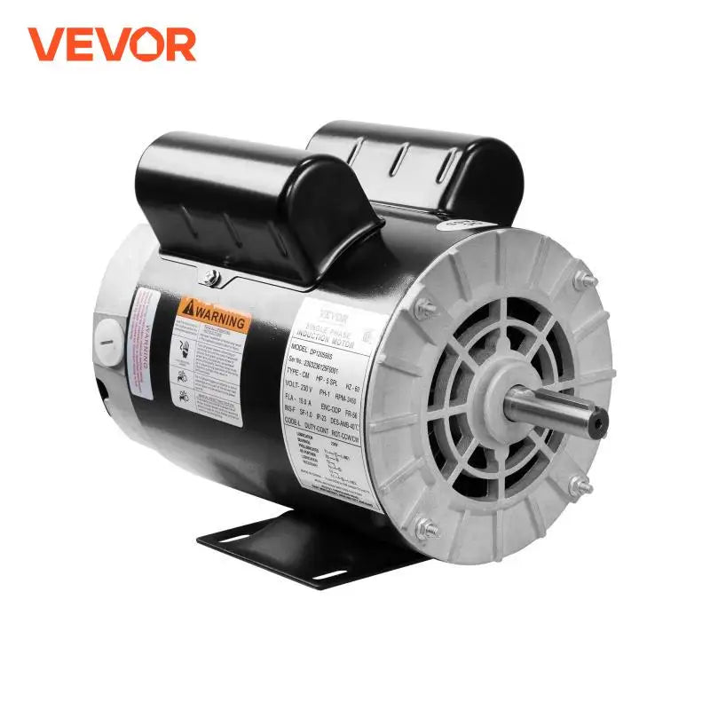 Electric Air Compressor Motor 230V 15.0Amps 3450RPM 5/8" Keyed Shaft CW/CCW Rotation Single Phase Motor for Air Compressor
