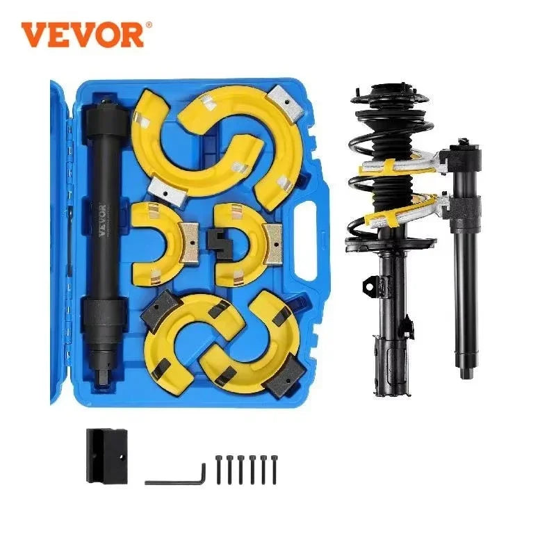 Strut Spring Compressor Set Macpherson Strut Spring Compressor Kit Interchangeable Fork Strut Coil Extractor Remover Tool