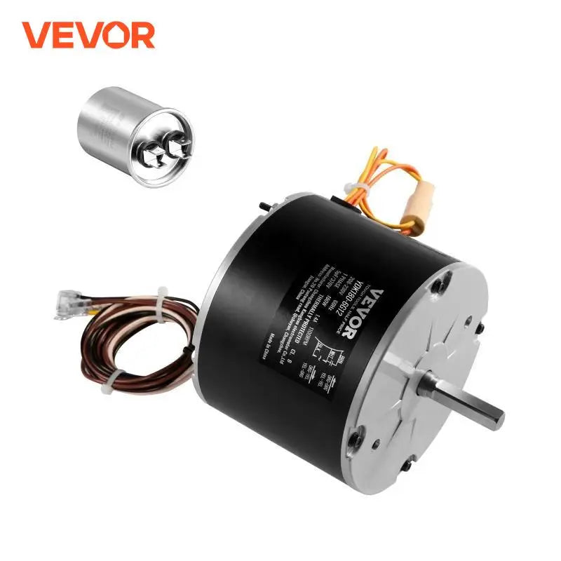 Condenser Fan Motor 1/4 HP 220V 1100RPM Single Phase Condenser Cooling Motor Reversible Rotating Explosion-proof Capacitor