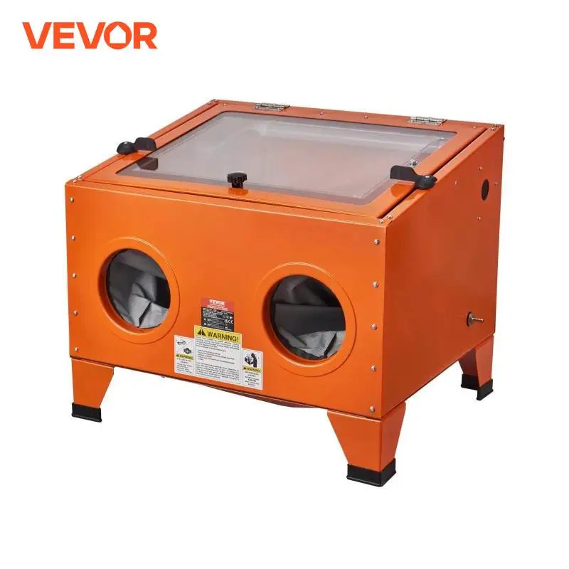 25/40/60 Gallon Sandblasting Cabinet Portable Benchtop Sand Blaster with Blasting Gun Nozzles for Paint Stain Rust Removal