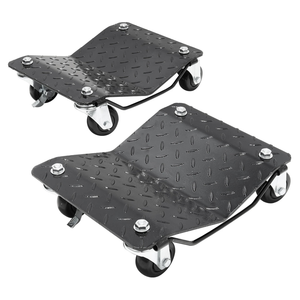 2PCS 3000 lbs/1360 kg Car Dollies Heavy-duty Car Tire Dolly Moving Cars Trucks Trailers Motorcycles and Boats