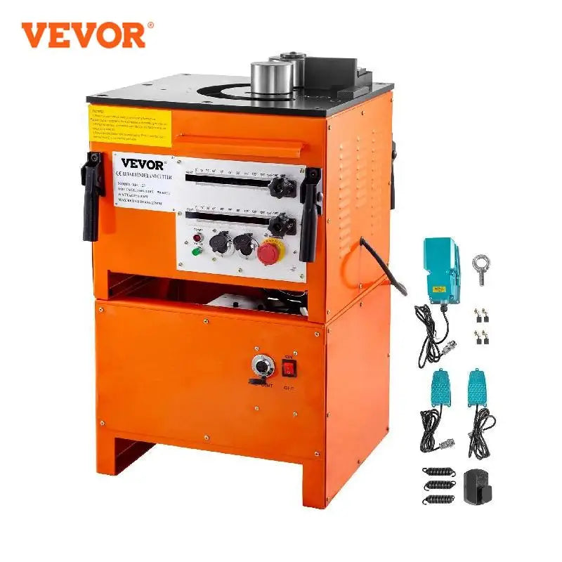 1600W 1700W 3000W Hydraulic Electric Rebar Bender with Foot Pedals 0-180° for Bending Rebar Steel Bars Pure Copper Motor