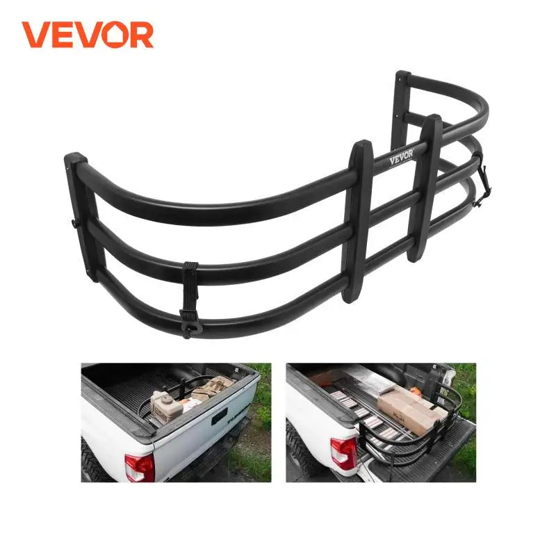 Truck Bed Extender Aluminum Retractable Tailgate Extender 51.6"-64"/55.5"-68" Adjustable Length Fits for Tacoma Ranger ect