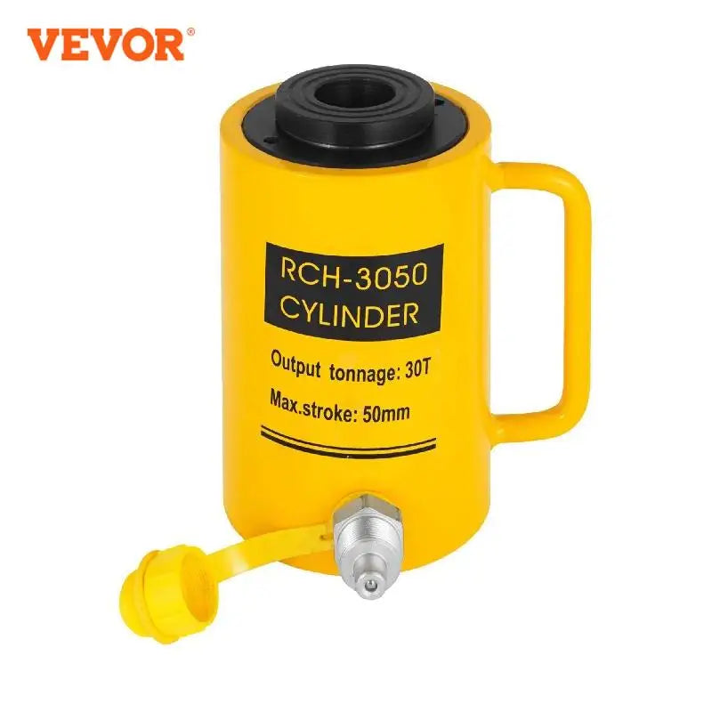 20T/30T/60T Hollow Plunger Hydraulic Cylinder Jack Single Acting Ram Cylinder 100mm Heavy Duty Lifting Tool
