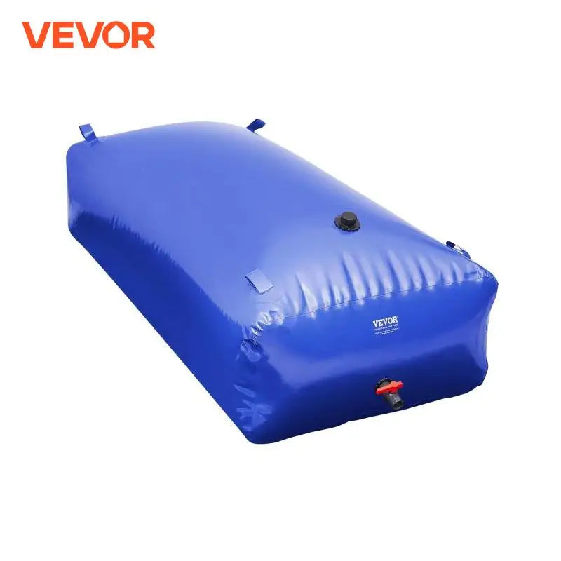 1000L/264 Gallon Water Storage Bladder RV Water Tank 1000D Blue PVC Collapsible Water Storage Containers Soft Water Bag
