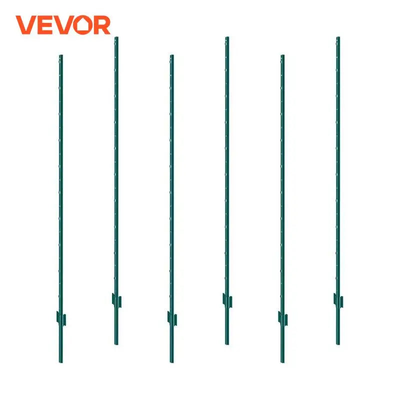 Fence Post T-Post Heavy Duty Metal Fence Posts Sturdy Steel Fence Stakes for Garden Yard Lawn Farms & Outdoor Wire Fencing