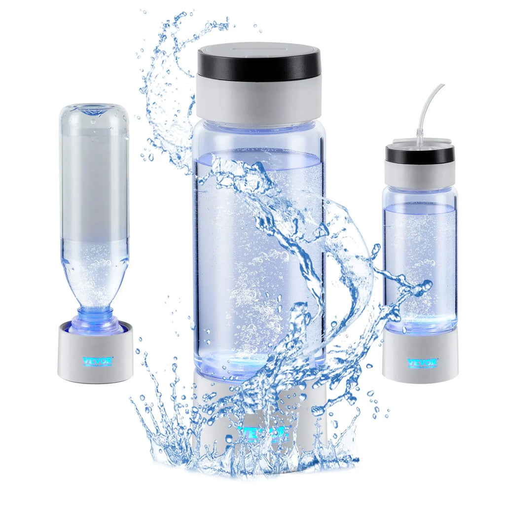 Hydrogen-rich Water Bottle Generator,380mlCapacity Portable Water Cup, SPE Technology Hydrogen Rich Water Ionizer Machine
