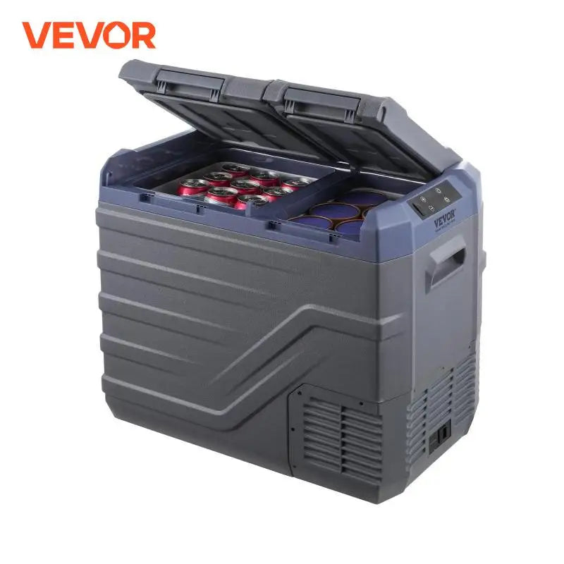 Car Refrigerator Dual Zone Portable Freezer Car Refrigerator Fridge Adjustable Range 12/24V DC and AC Compressor Cooler