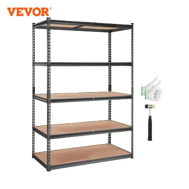 5 Layers Standing Storage Shelving Unit Heavy Duty Organizer Metal Rack for Kitchen Living Room Warehouse Flower Stand