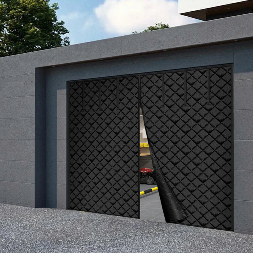 Garage Door Screen for Winter Garage Door Insulation Kit Magnetic Thermal Insulated Door Curtain with 300D Oxford Fabric
