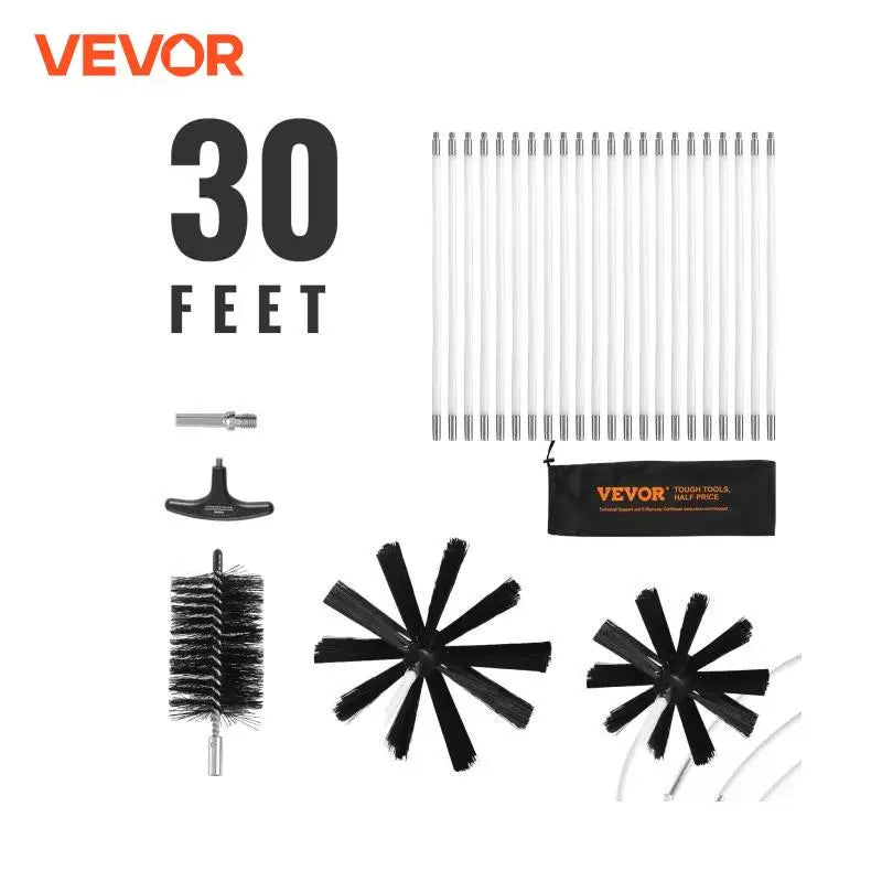 Dryer Vent Cleaner Kit Flexible Lint Trap Brush Reinforced Nylon Duct Cleaning Tools Dryer Vent Brush Dryer Cleaning Kit