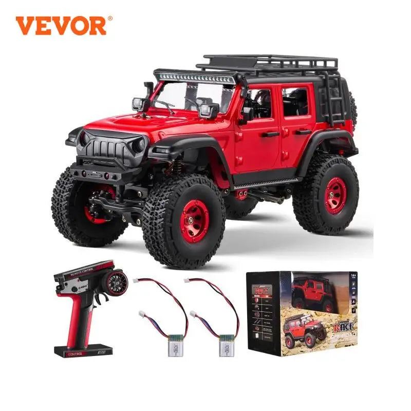 Fast RC Cars 3km/h 1/24 Off Road All Terrain 4WD with Full Lighting Remote Control Racing Truck for Adults and Kids Toys