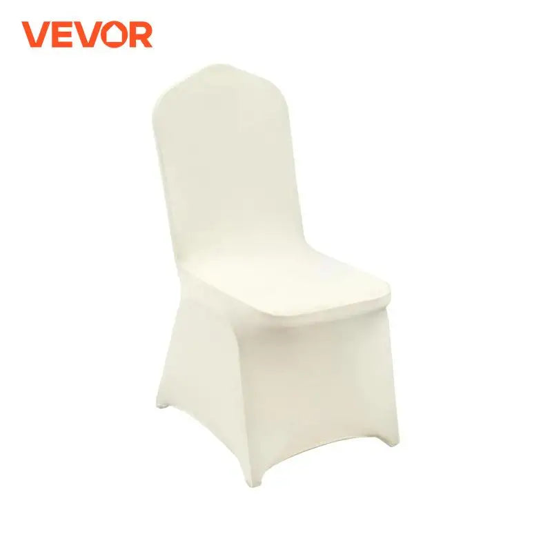 30/50PCS Ivory Stretch Spandex Folding Chair Covers Universal Fitted Chair Cover Removable Washable Protective Slipcovers
