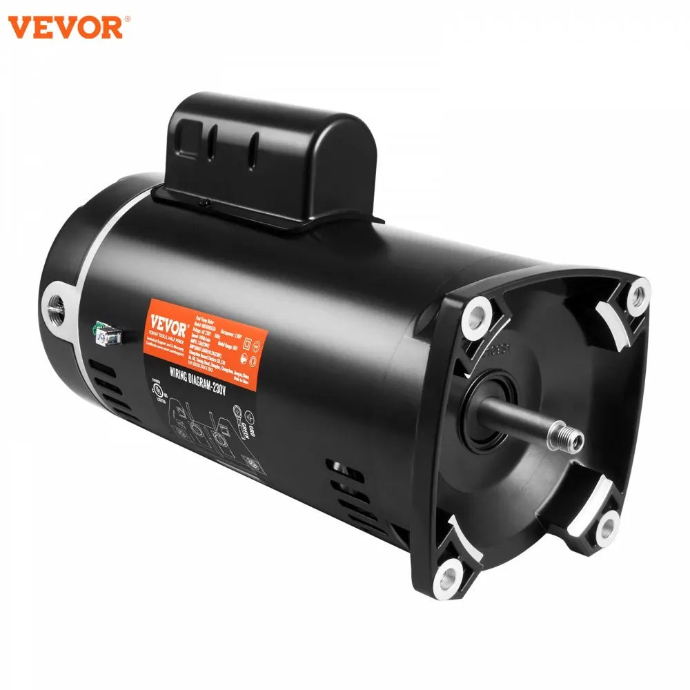 Pool Pump Motor Capacitor CCW Rotation Square Flange Replacement Motor