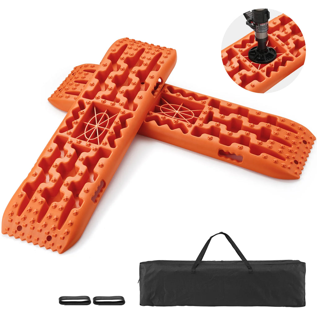 10TON Traction Boards with PP Material Recovery Boards for Off-road Vehicles/Cars/Pickups/SUVs/RVs Pair Tire Traction Mats