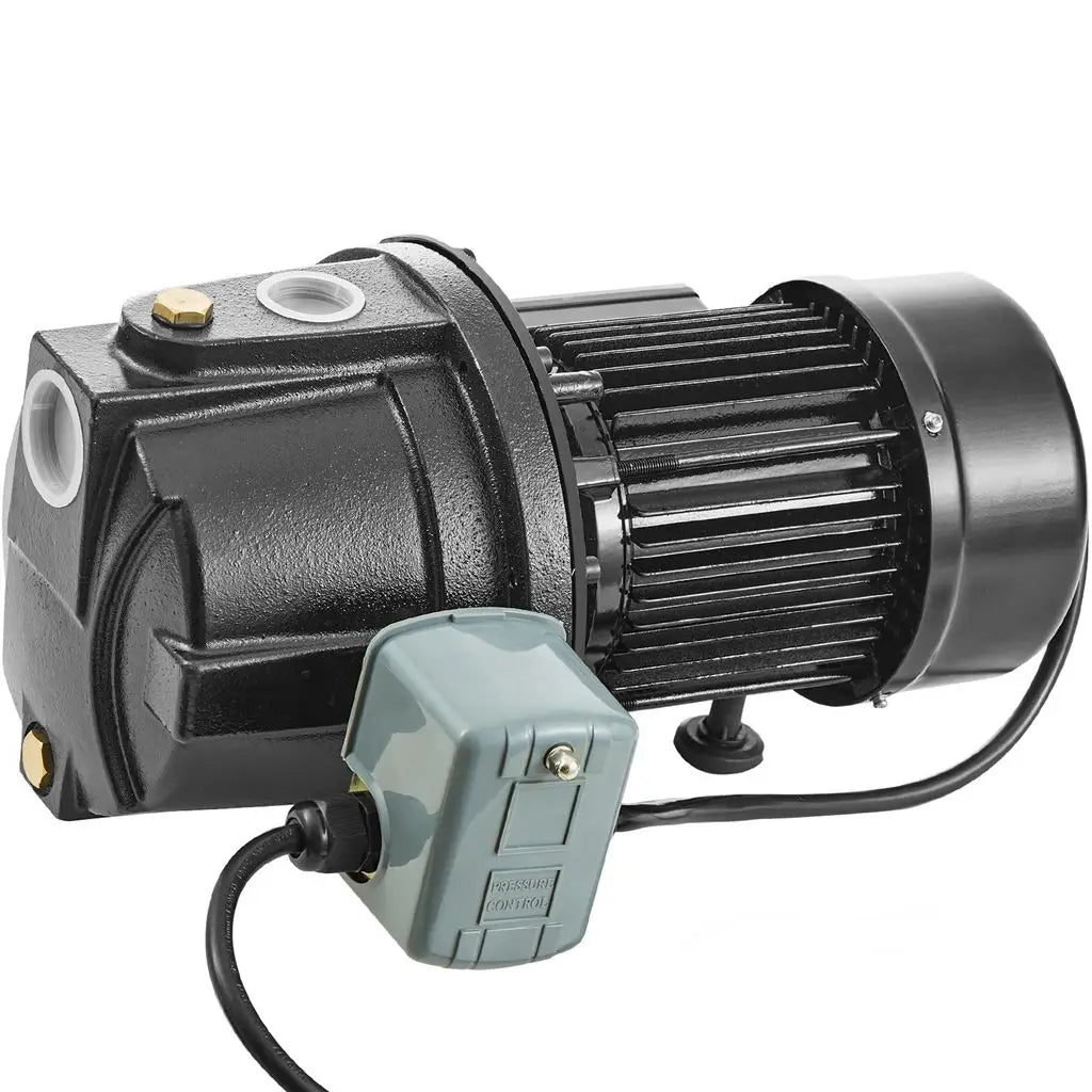 1HP Premium Cast Iron Shallow Well Jet Water Pump, 115 Volt, 17.6 GPM 164 FT Maximum Head Irrigation Water Pump