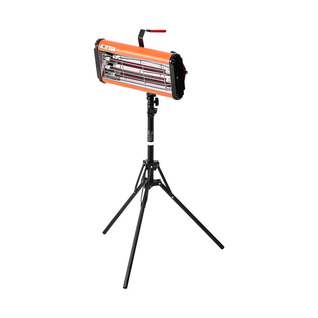 Infrared Curing Lamp, Handheld/Stand Dual Use, 2000W 0-90 min Timing, Auto Heating Car Curing Light with Bracket, 3.55 sq.