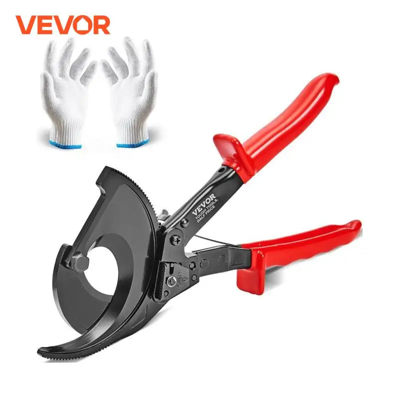10/11 in Ratcheting Cable Cutter Quick-Release Ratchet Wire and Cable Cutter Cut with Comfortable Grip Handles Easy to Use