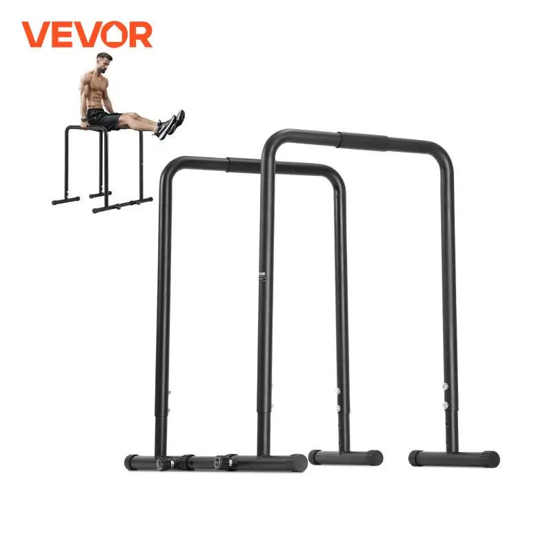 Dip Bar 440/500lbs Capacity Heave Duty Dip Stand Station with Adjustable Height Fitness Workout Dip Bar Station Stabilizer