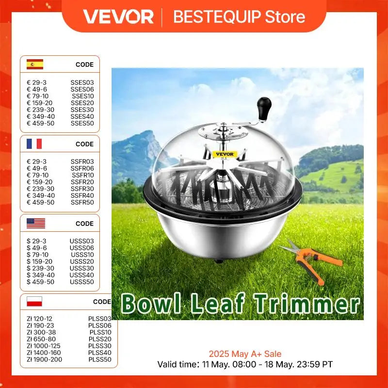 Hydroponic Leaf Bowl Leaf Trimmer 16 19 24 Inch Twisted Spin Cut Garden Tools For Plant Bud Leaf Trimmer And Herbal Making