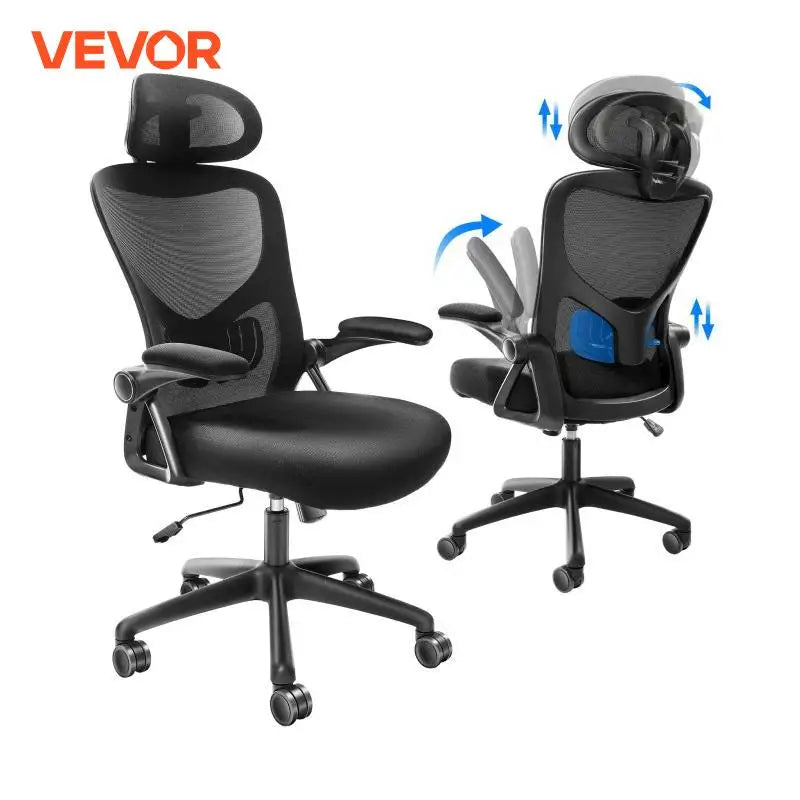Ergonomic Office Chair with Slide Seat/ Mesh Seat/ Adjustable Lumbar Support Angle and Height Adjustable Home Office Chair