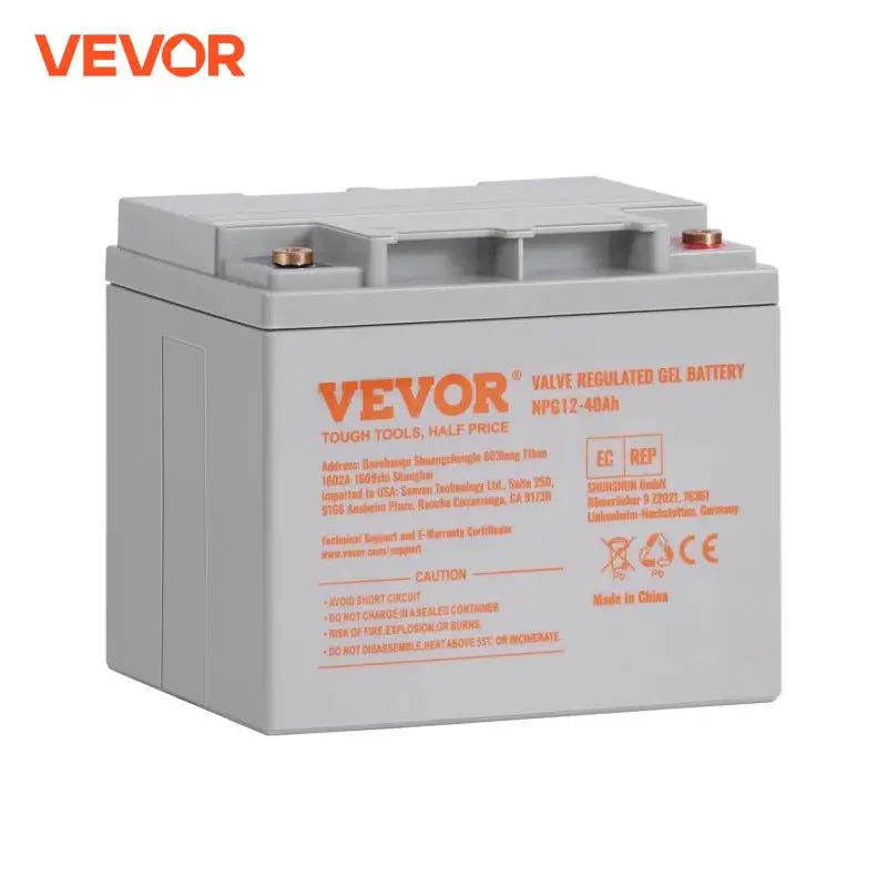 Deep Cycle Battery 12V 40/100/200 AH AGM Marine Rechargeable High Self-Discharge Rate 400A/800A/1400A Discharge Current