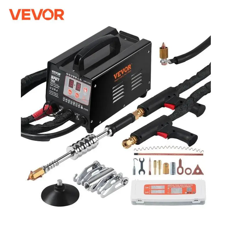 Spot Welder Dent Puller 3KW Stud Welder Dent Repair Kit with 2 Welding Guns Auto Body Spot Welding Repair Machine for Car