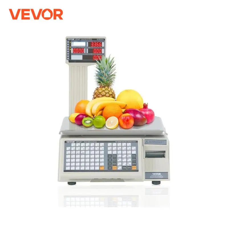 Electronic Price Computing Scale 66 LB Digital Deli Weight Scales LCD & LED Digital Produce Counting Weight for Retail