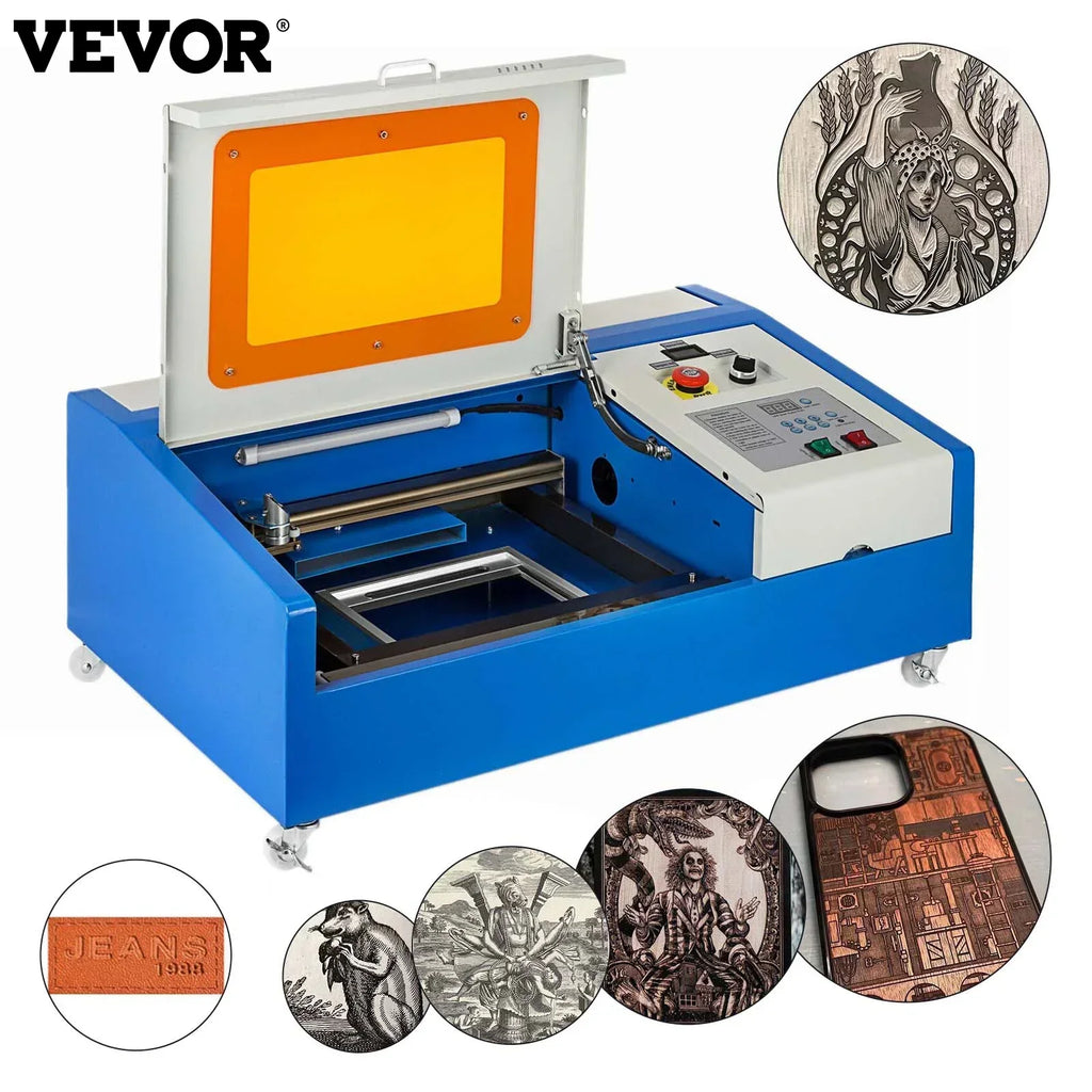 40W CO2 Laser Engraving Machine K40 Cutting Laser Engraving Machine Laser Engraver W USB Tools Artwork Woodworking Milling